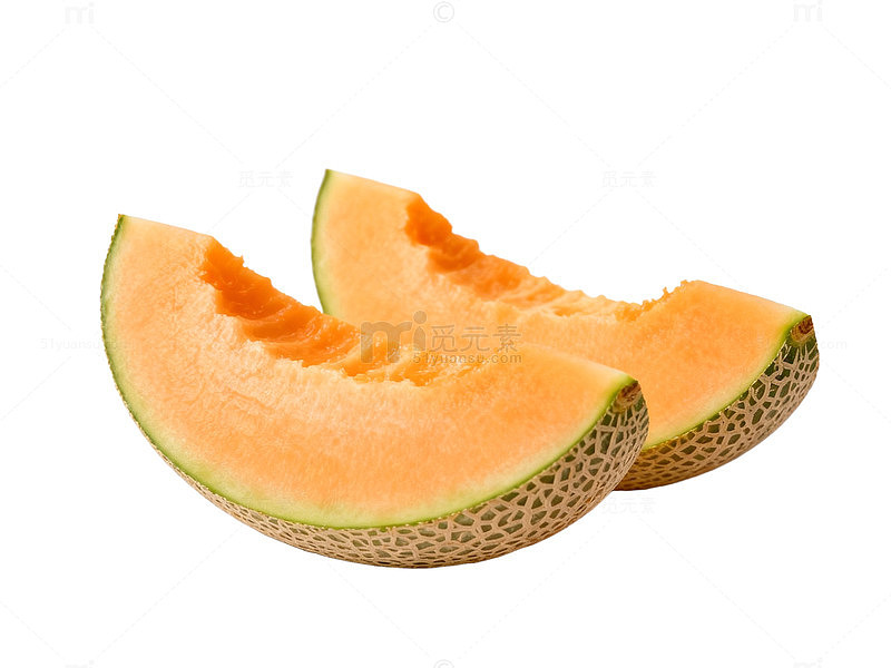 新鲜哈密瓜切片