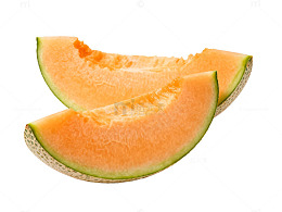 清新哈密瓜切片图片素材