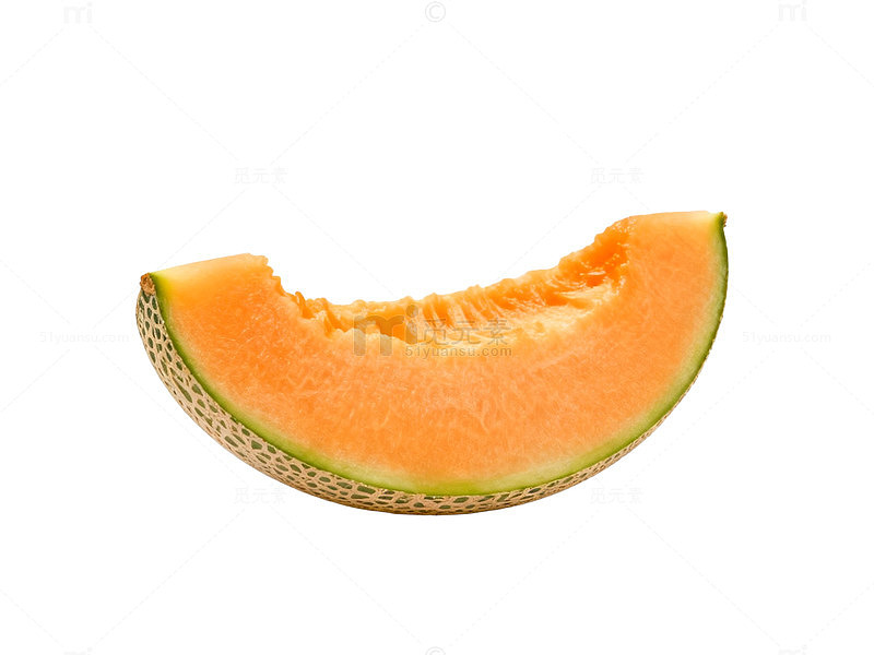 哈密瓜切片特写