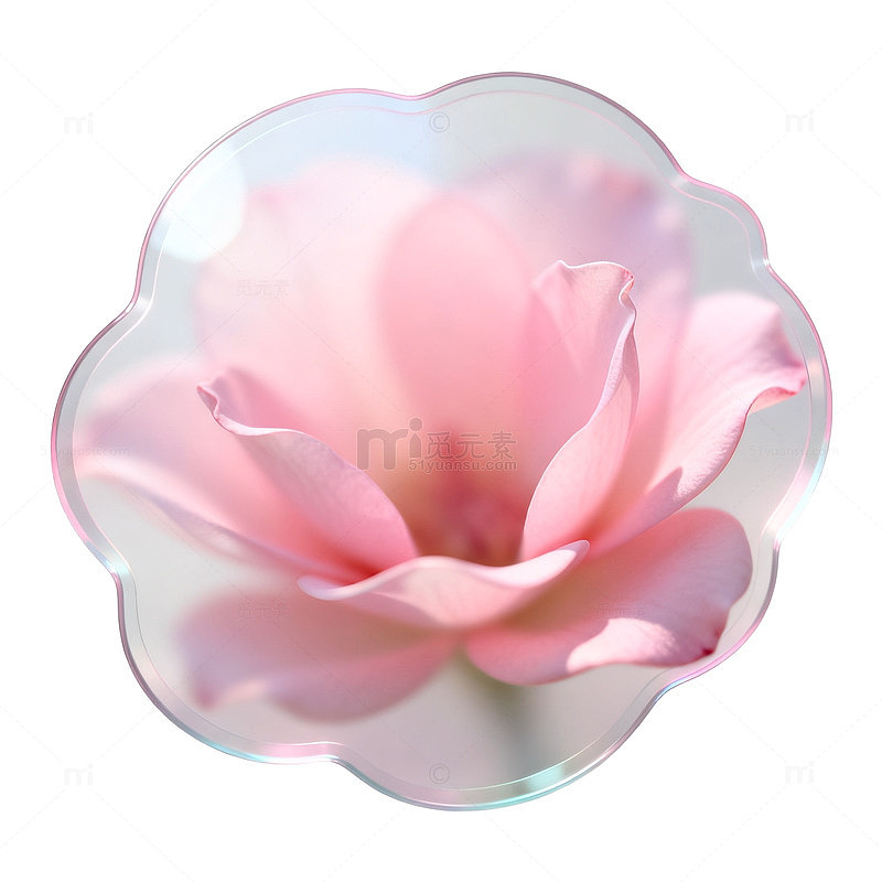 梦幻玫瑰花图标设计素材