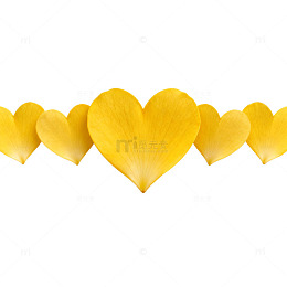 心形花瓣装饰图案浪漫温馨