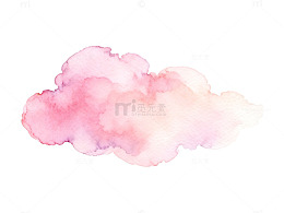 水彩云朵浪漫梦幻装饰元素