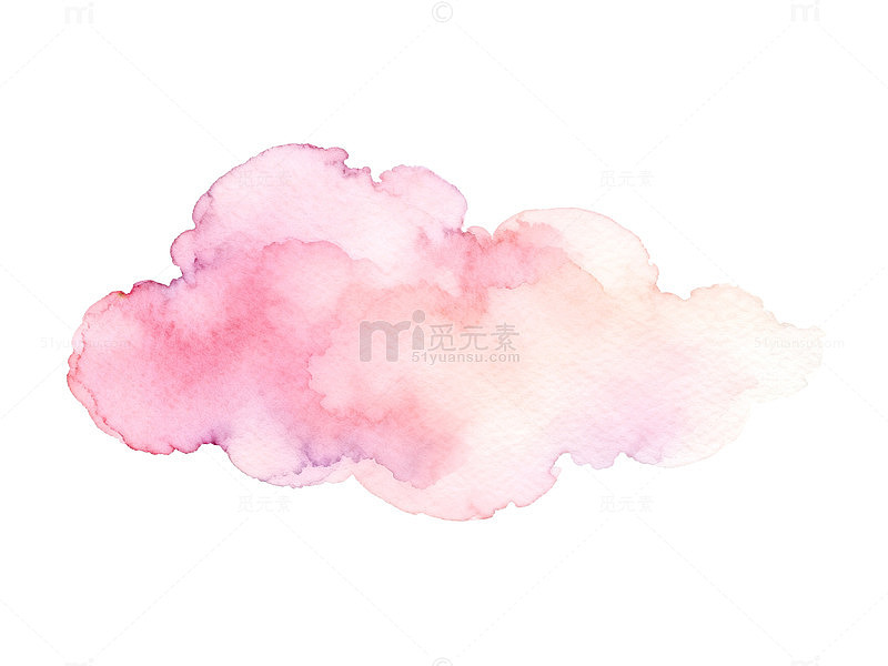 水彩云朵浪漫梦幻装饰元素