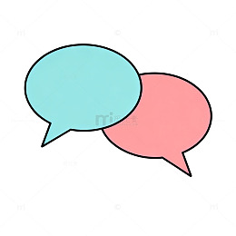 简约对话框聊天图标设计素材