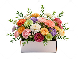 色彩缤纷鲜花盆栽