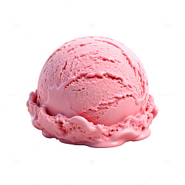 粉红冰淇淋美味甜点