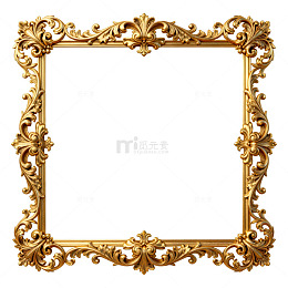 古典金色雕花相框