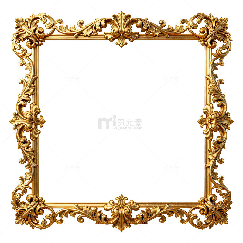 古典金色雕花相框