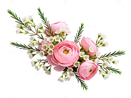 鲜花装饰图案插画设计素材