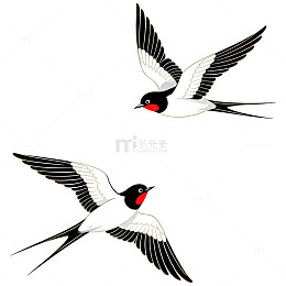 卡通燕子插画