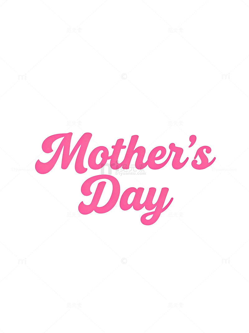 简约母亲节祝福卡片设计素材