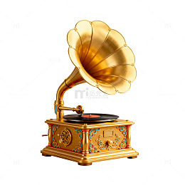 复古留声机音乐播放器材