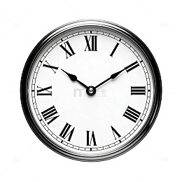 古典时钟罗马数字表盘