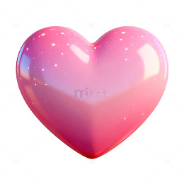 粉嫩心形梦幻卡通图标