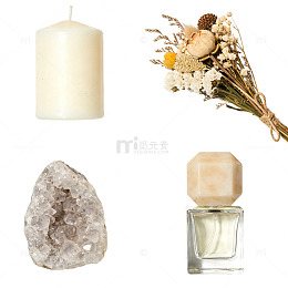 香氛花艺立体写实元素