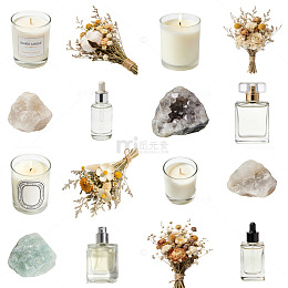 香氛花艺立体集合元素