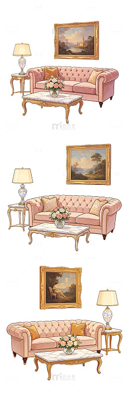 居家民宿卡通扁平欧式