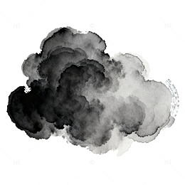 水墨云彩抽象艺术绘画