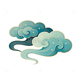 中国风祥云图案矢量素材