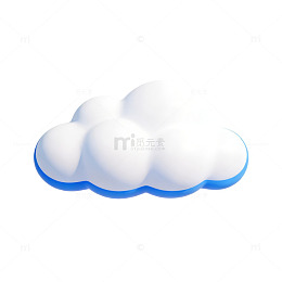 卡通白云图标设计元素