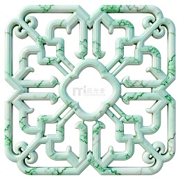 绿色几何花纹图案装饰设计素材