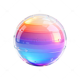 渐变色彩球体现代艺术装饰素材