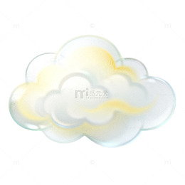 卡通白云装饰图案