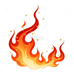 火焰房子图案设计素材