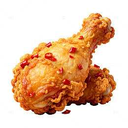 金黄色炸鸡美食