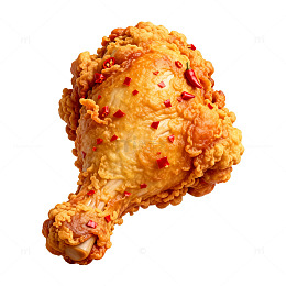 金黄炸鸡美食片