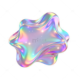 彩虹色流体抽象艺术图案