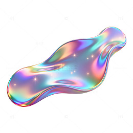 彩虹色流体抽象艺术图案