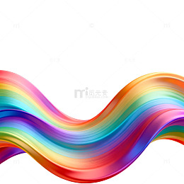 彩虹流动抽象艺术图案