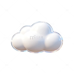 云彩卡通形象简洁设计素材