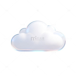 透明云彩图标设计元素