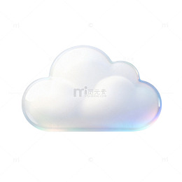 彩虹云彩卡通图标设计元素