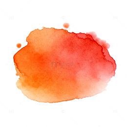 水彩红橙渐变墨迹图案