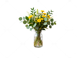 清新自然花瓶插花装饰