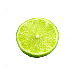 清新柠檬切面插画素材