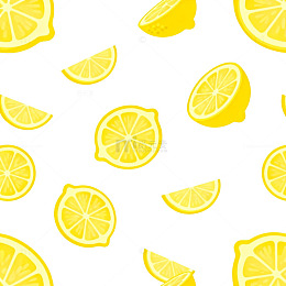 柠檬切片图案设计素材