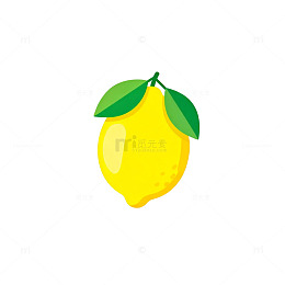 卡通柠檬插画素材