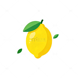 简约柠檬插画素材
