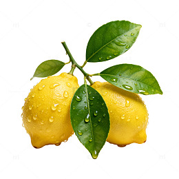 清新柠檬树叶图片素材