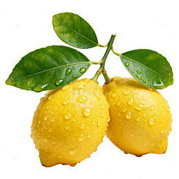 柠檬特写水果素材