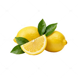 透明背景柠檬水果设计素材