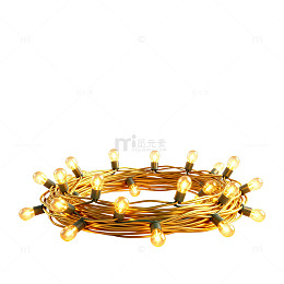 金色灯光装饰灯串场景