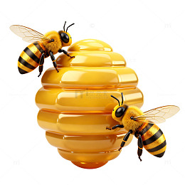 卡通蜜蜂蜂蜜设计素材