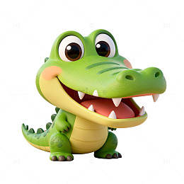 卡通鳄鱼玩具设计图