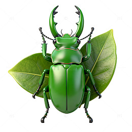 绿金龟子昆虫3D模型