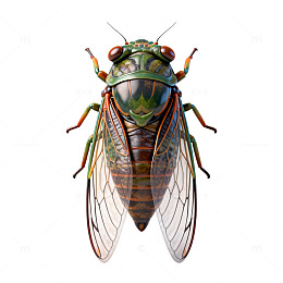 3D昆虫模型写实蝉类动物